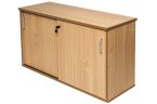 Rapid Span Range Credenza Desk in Beech