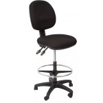 ECO70BM drafting chair in black fabric