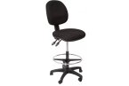 ECO70BM drafting chair in black fabric