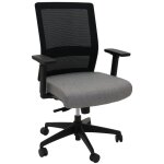 Gesture Medium Mesh Back task chair in light grey fabric