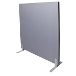 Free Standing Screen In Grey Fabric