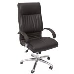 CL820 High Back executive office chair in black pu leather