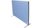 Free Standing Screen In Blue Fabric