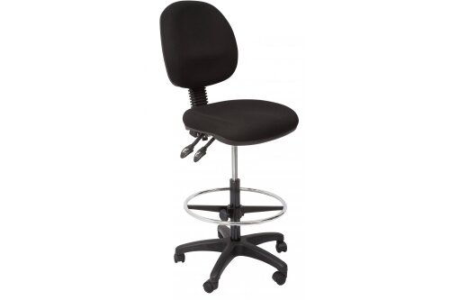 ECO70BM drafting chair in black fabric