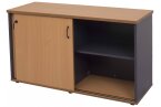 Rapid Worker Credenza 1200mm W x 730mm H x 450mm D - Beech/Ironstone