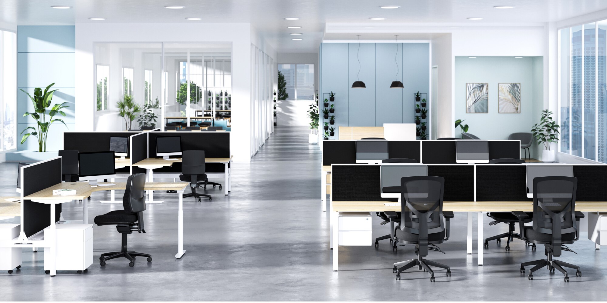 Professional business office furniture installed in Australia