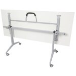 Rapid flip top table with white top shown in folded position