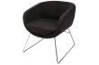 Splash Cube Visitors Chair with Charcoal Fabric