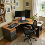 Commercial-quality home office furniture for professional remote work and corporate WFH programs.