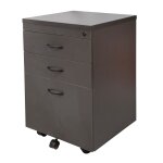 Mobile drawer unit from the Rapid Worker Range, locking, with 2x personal drawers & 1x file drawer, in Ironstone.