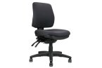 Ergo Midi operator office chair in black fabric